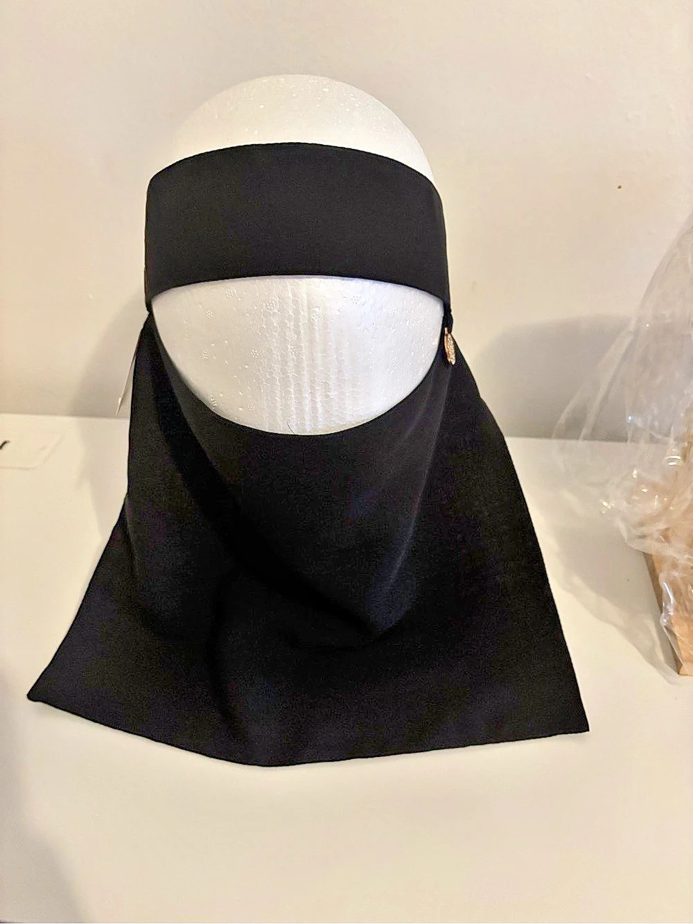 Masha Allah Black One-Piece Face niqab